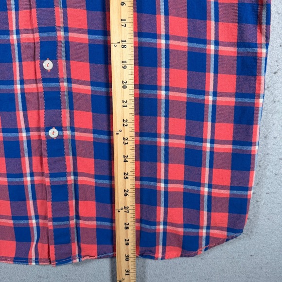 Pendleton Surf Original Surf Brand Plaid Flannel Shirt Men's Large Red Blue - Picture 7 of 12